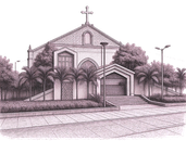 San Vicente de Zaragoza Chapel illustration